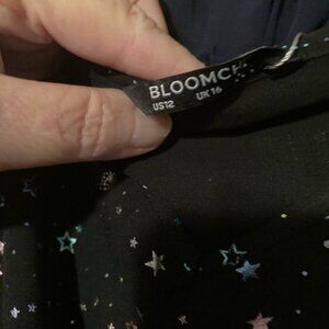 BloomChic Multicolored Starry Night Dress Casual